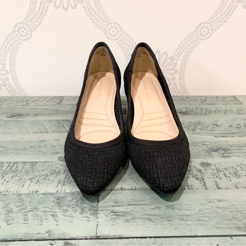 Adrienne Vittadini Faro Shoes Pumps Black Knit 6.5 - Picture 5 of 15